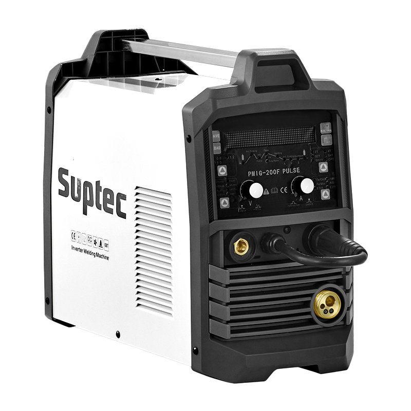 SUPTEC SYNERGIC SCHWEIßGERÄT, MIG-SCHWEIßGERÄT, DIGITALANZEIGE MIT GROSSER LCD, ALUMINIUM-SCHWEIßGERÄT, MIG-MUTIFUNKTION, DOPPELPULSE, MIG/LIFT, TIG/ARC-SCHWEISSGERÄT, GAS/GALESS, 5-KGS-DRAHT